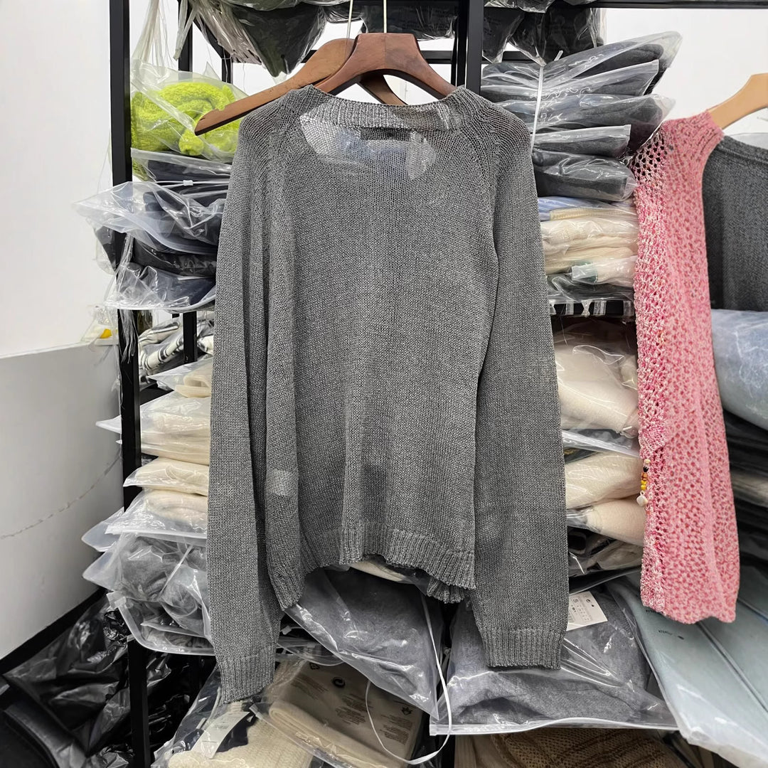 Casual sweater for women with button details Lune London