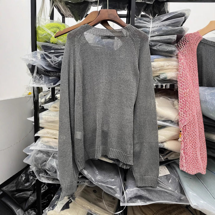 Casual sweater for women with button details Lune London