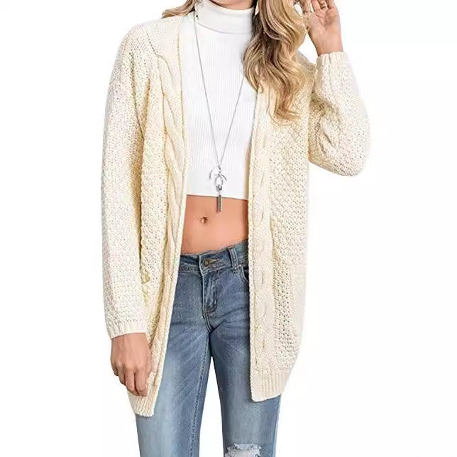 Cardigan femme avec motif texturé et poches pratiques Chic & Stil