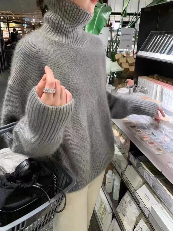 Sweater women with high collar Lune London