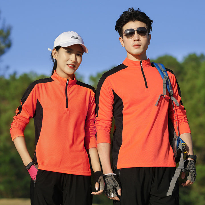 Women's Sports Long Sleeve with Half Zip and Breathable Inserts Amarae