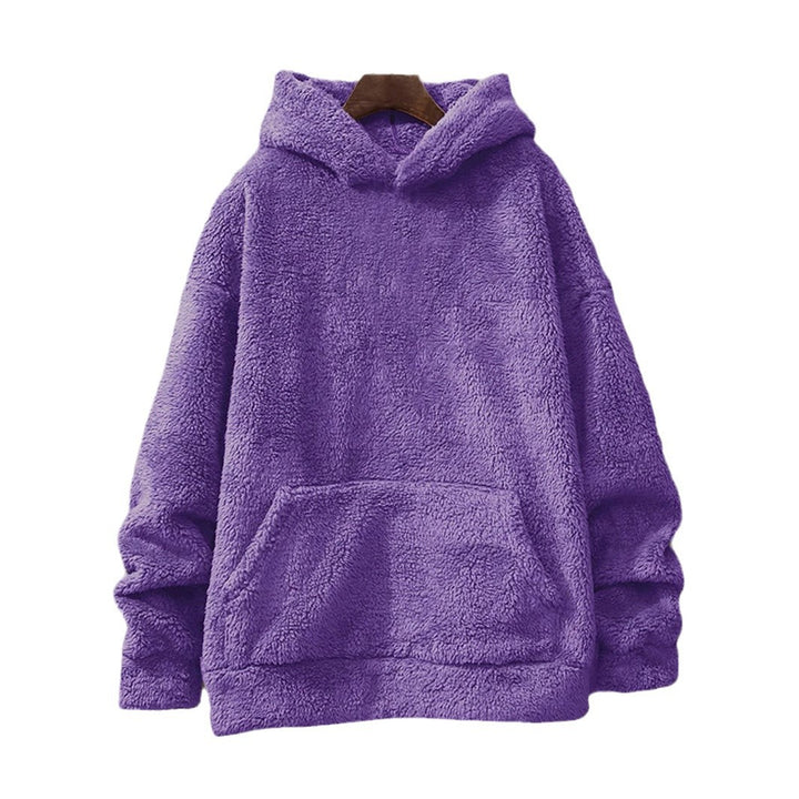 Ladies Cozy Fleece Hoodie with Kangaroo Pocket Lune London