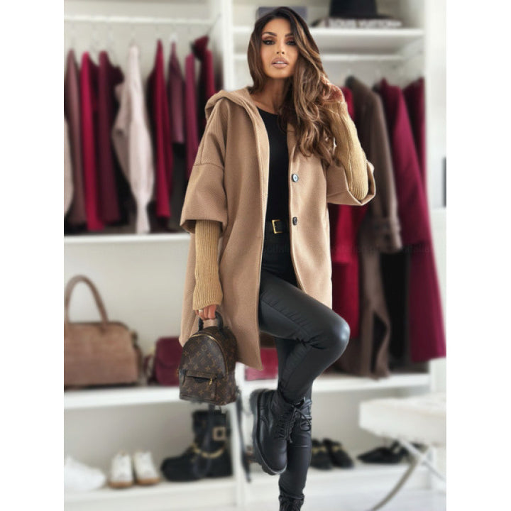 Oversized coat for women with stylish pockets and thermal lining Lune London