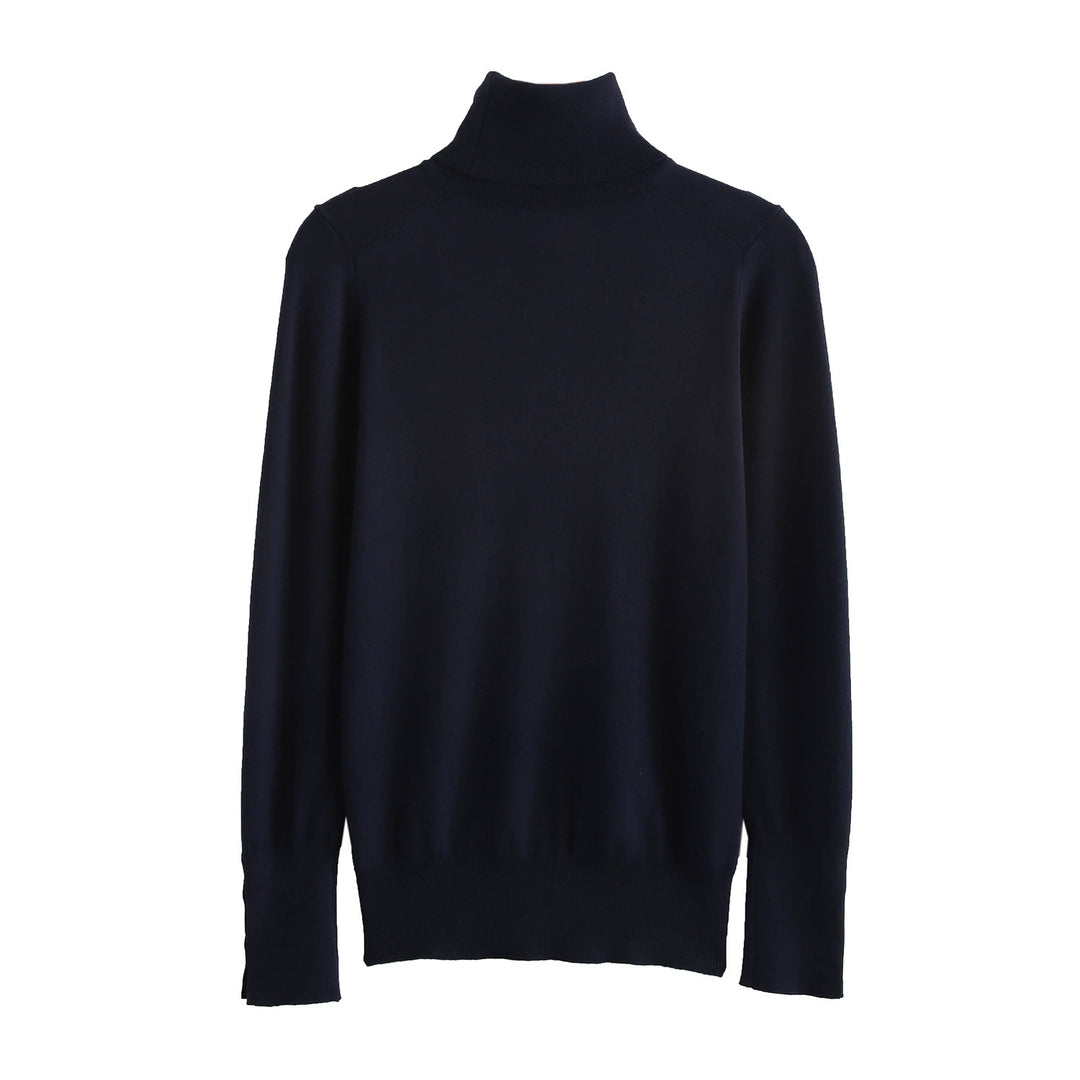 Ladies' turtleneck sweater with elegant button details Lune London