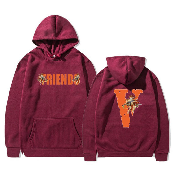 Women's hoodie with characteristic front and back print Lune London