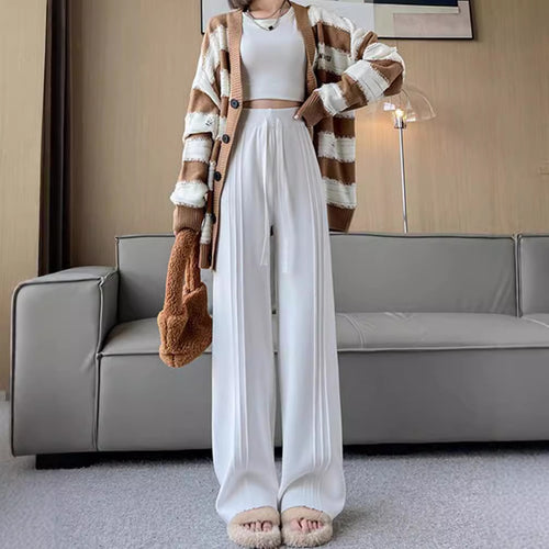 Ladies fluffy knit cardigan with wide sleeves and a wide collar Amarae