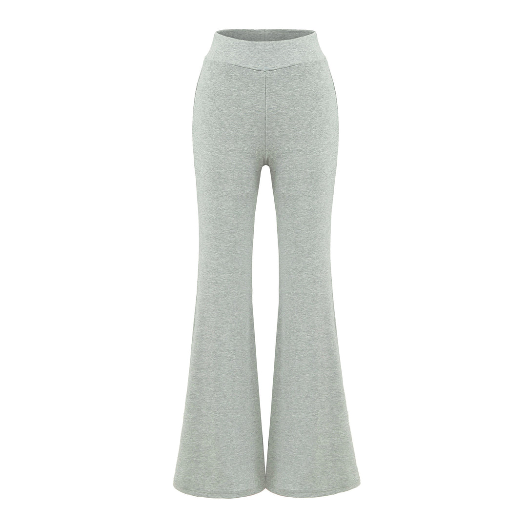 Women's High-Waisted Flared Jersey Leggings with Flared Hem
