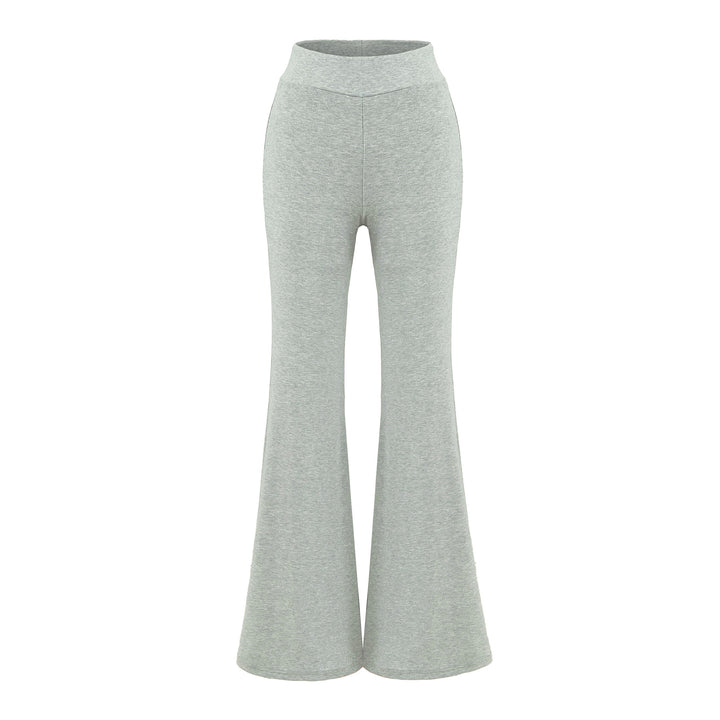 Women's High-Waisted Flared Jersey Leggings with Flared Hem