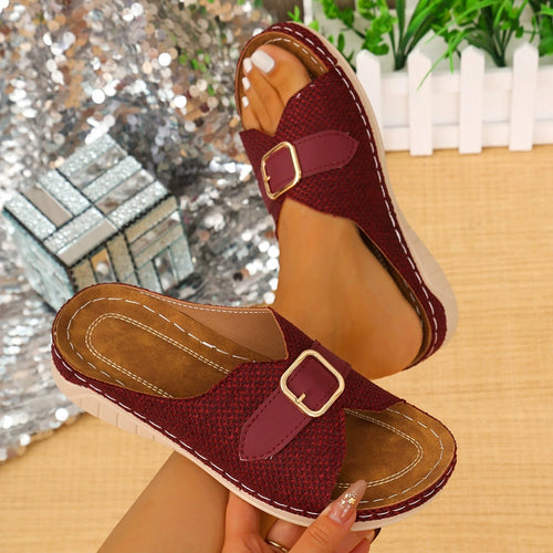 Women's strappy sandals with a trendy houndstooth pattern and an adjustable strap Amarae
