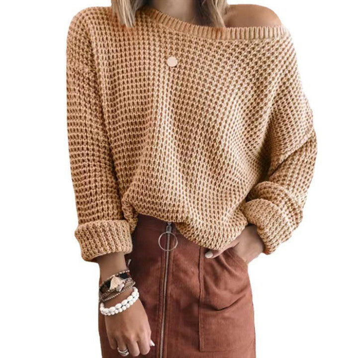 Oversized casual women's knit sweater with a sleeveless design Lune London