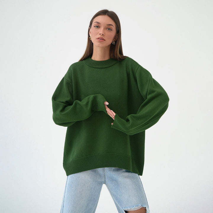 Pull oversized pour dames avec motif tricoté texturé Chic & Stil