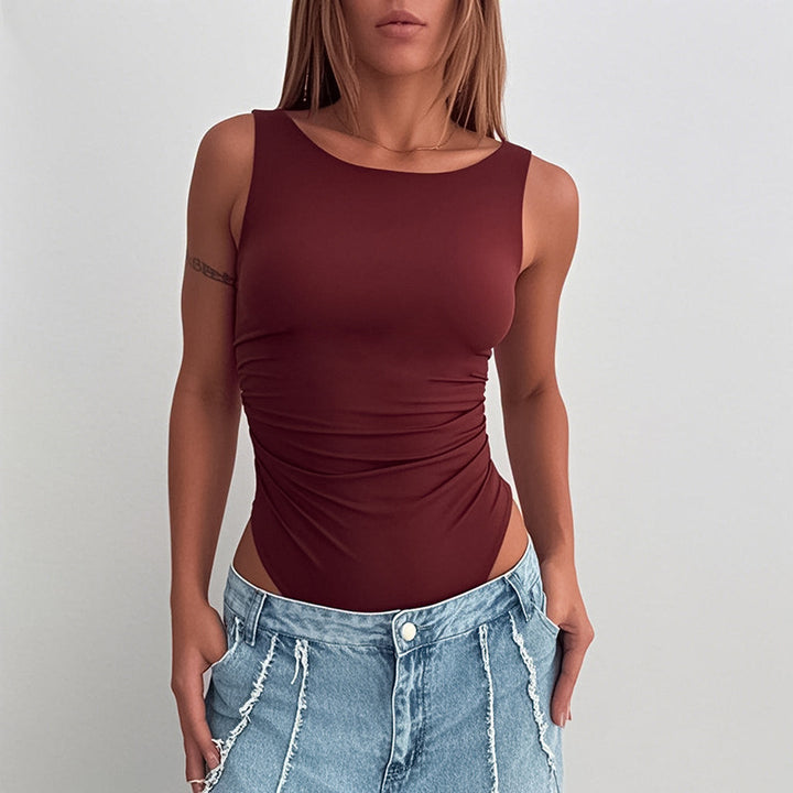 Ladies Ruffled Tank Jumpsuit Lune London