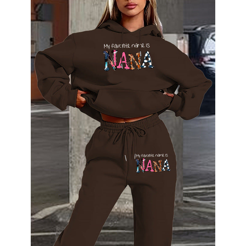 Women's tracksuit with creative lettering and comfortable fit Lune London