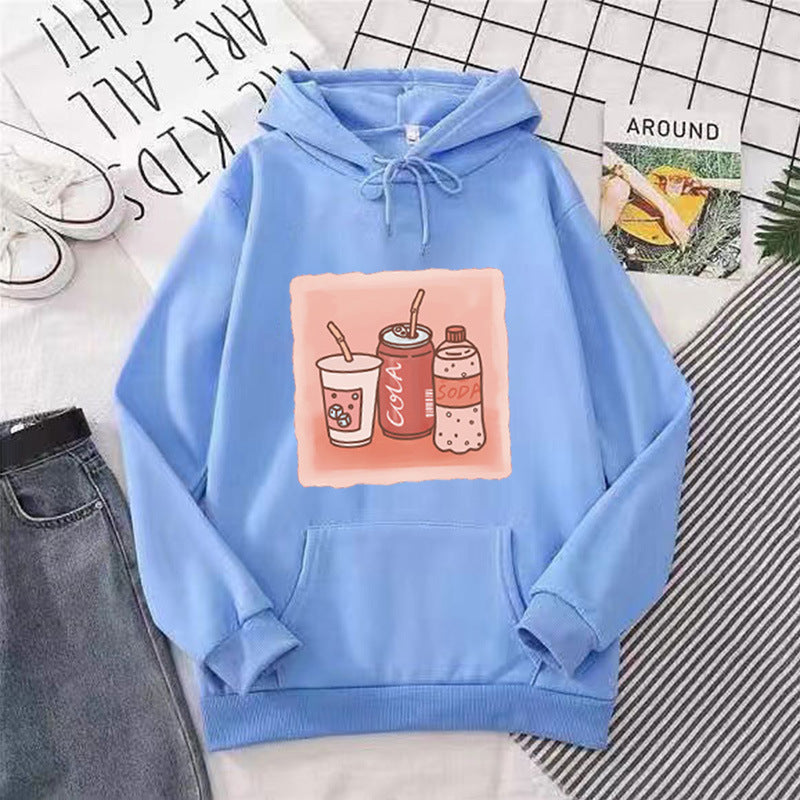 Women’s hoodie with inspiring drink motif Chic & Stil