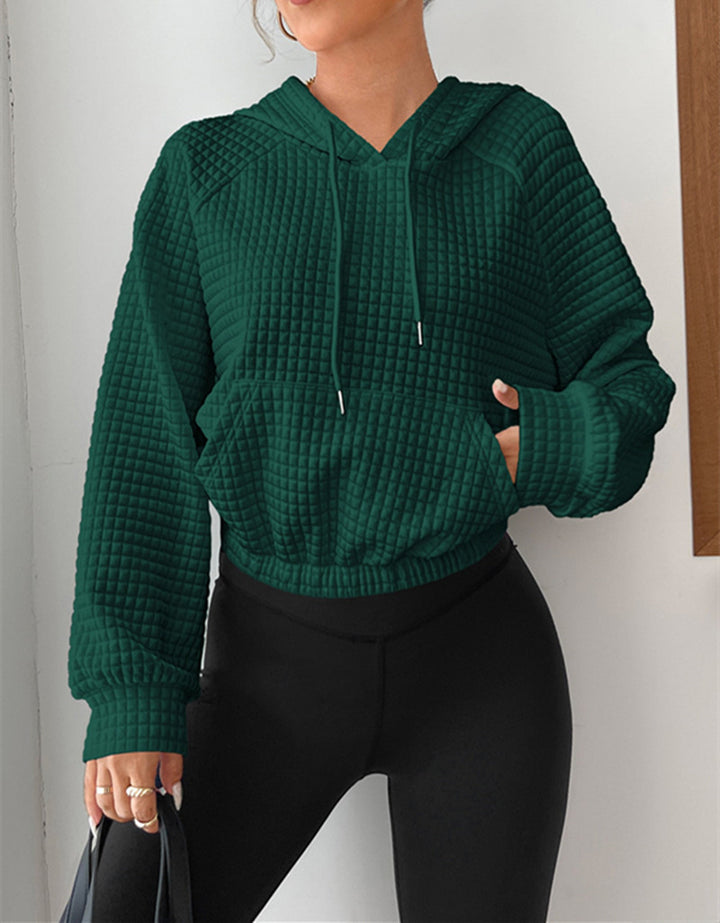 Short textured hoodie for women Lune London