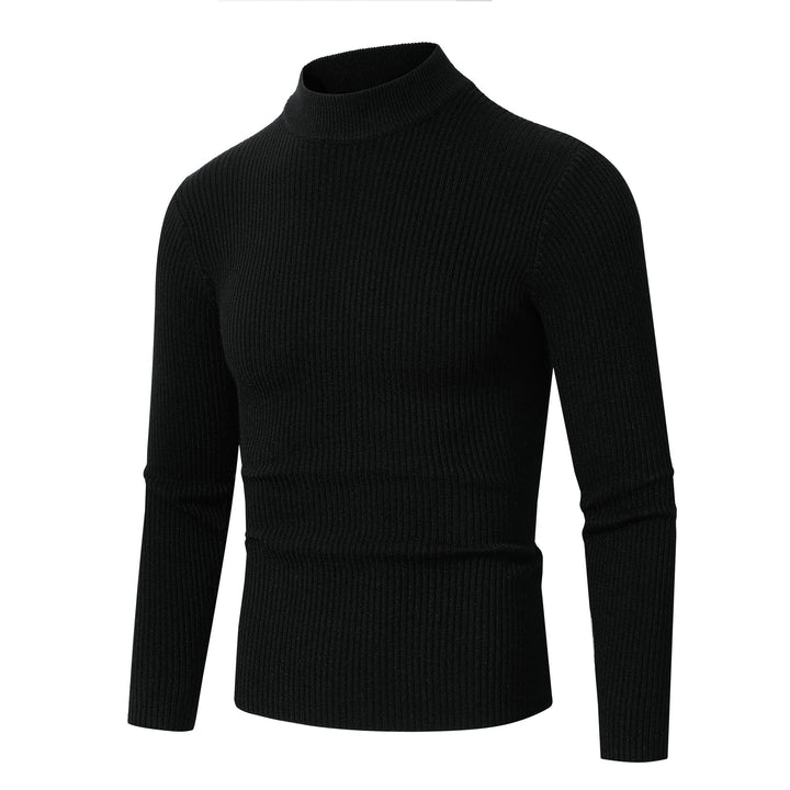 Men's turtleneck sweater with fine ribbed structure Lune London