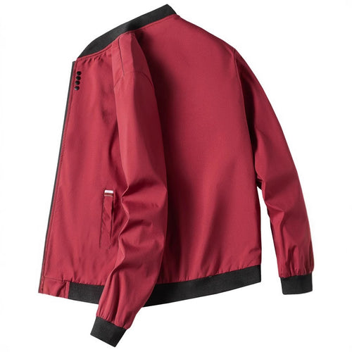 Elegant leisure jacket for men with a stand-up collar and side zipper Amarae