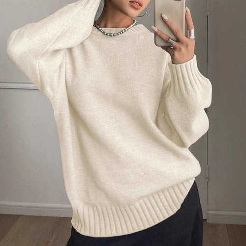 Oversized knitted sweater for ladies Amarae