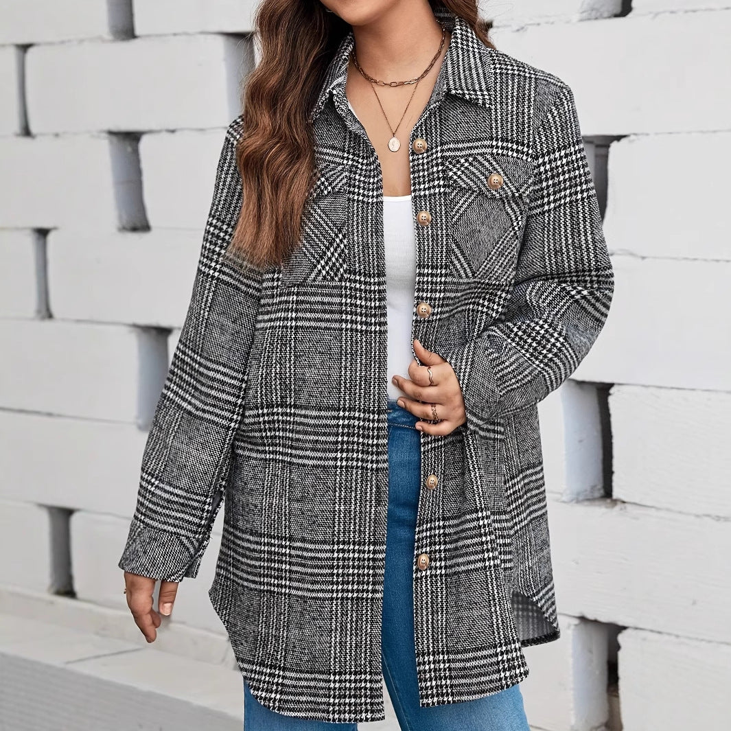 Lune London Casual Checked Jacket for Women