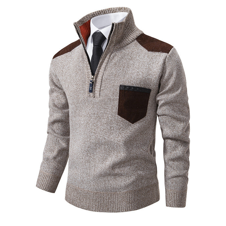 Stylish men's sweater with high collar Lune London
