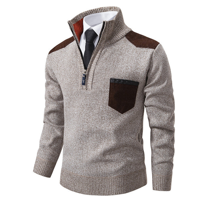 Stylish men's sweater with high collar Lune London