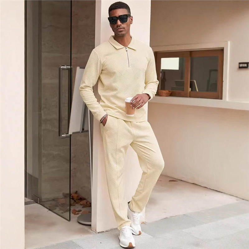 Casual sweat set for men with textured upper material Lune London