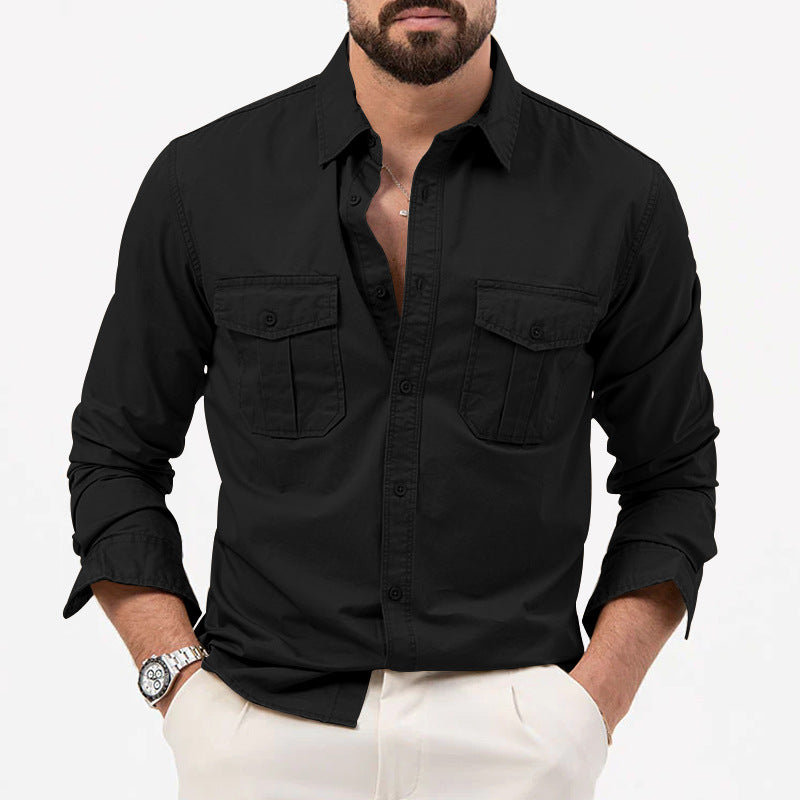 Shirt for men with practical chest pockets and modern fit Amarae