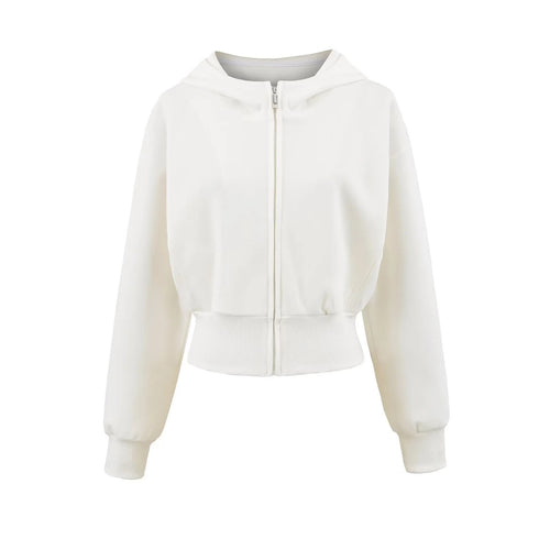 Sporty women's hoodie jacket with a relaxed fit and practical zippered pockets Amarae