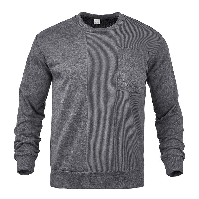 Men's casual sweatshirt with textured design and practical chest pocket Lune London