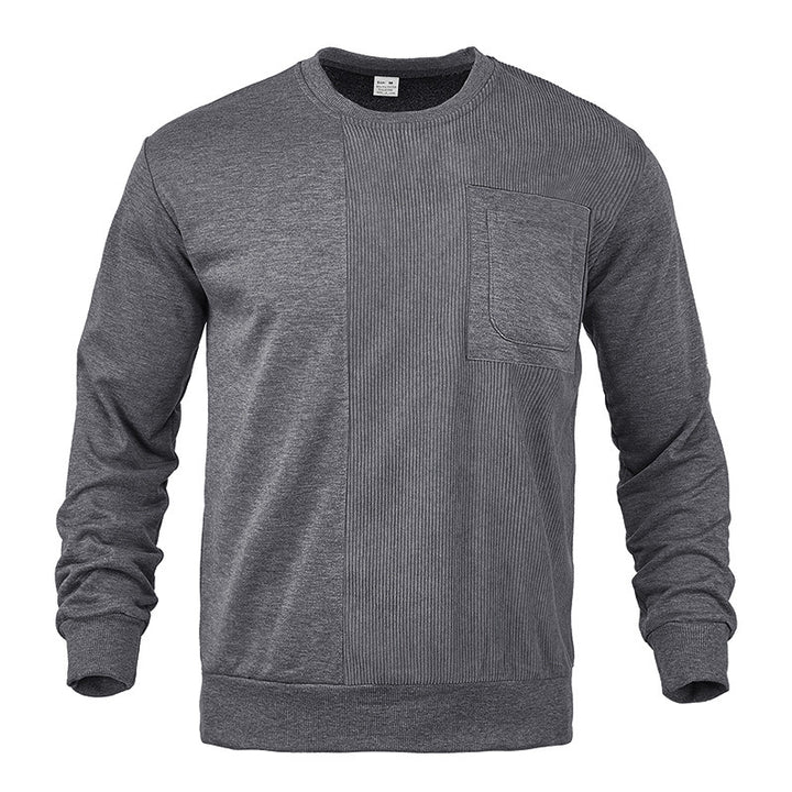 Men's casual sweatshirt with textured design and practical chest pocket Lune London