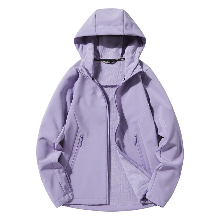 Men's Lightweight Softshell Hoodie with Fleece Lining and Water-Repellent Surface Amarae