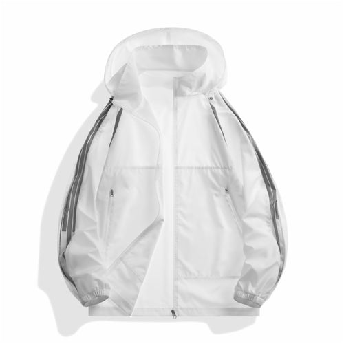 Sporty transitional jacket for men with functional zip pockets Amarae