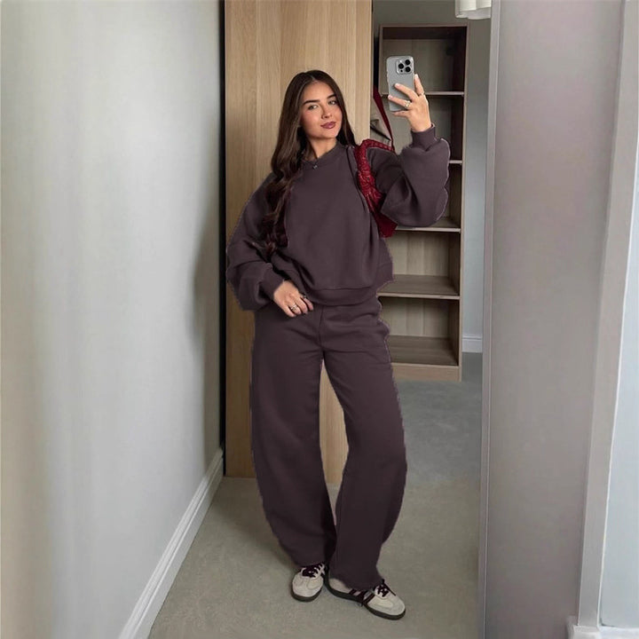 Casual crop sweatshirt set for women Heidi Mode