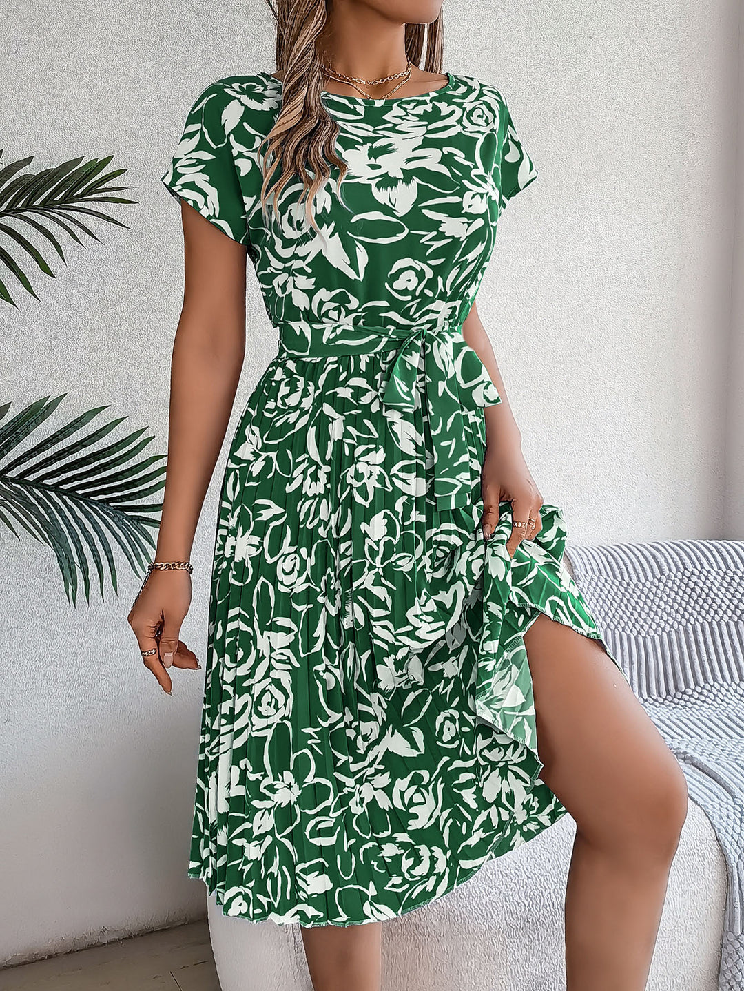 A-line dress for women with bow detail Lune London