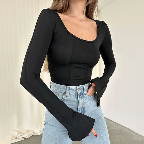 Cropped long sleeve blouse for women with elegant wing sleeves Amarae