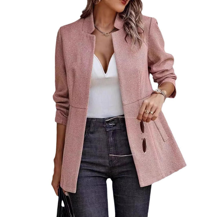 Elegant knit jacket for women with textured design Lune London