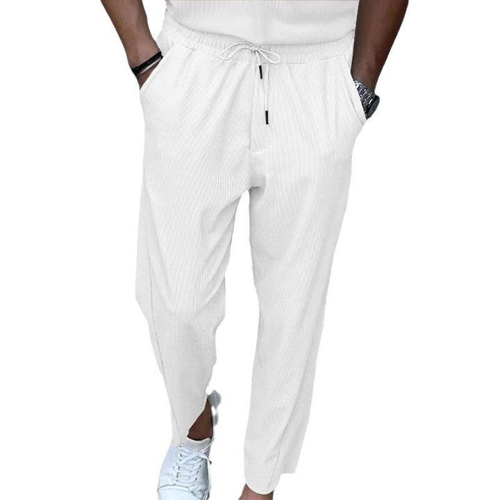 Casual men's jogger pants with elastic waistband and convenient pockets Lune London