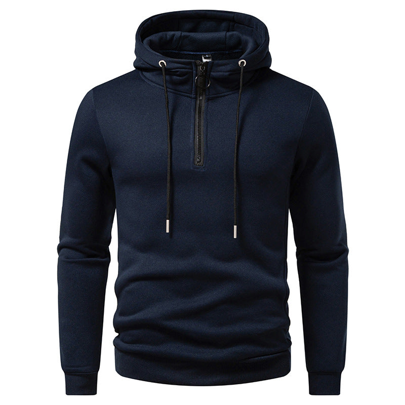 Men's hooded tracksuit tops with mid-length zipper and modern cut Lune London