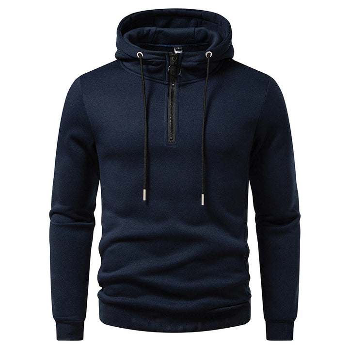 Men's hooded tracksuit tops with mid-length zipper and modern cut Lune London
