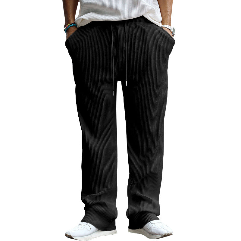 Chic and Stylish Men's Leisure Pants with Textured Design