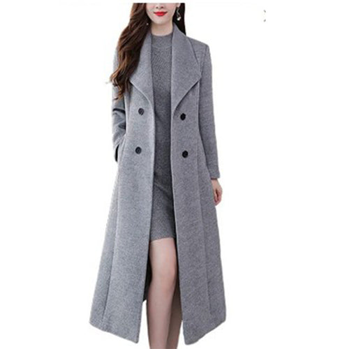 Ladies Long Wool Coat Amarae