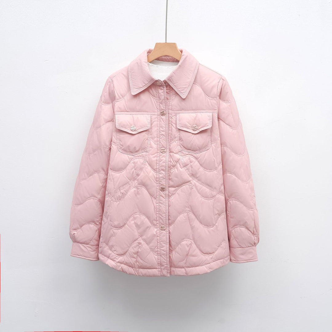 Ladies quilted outdoor jacket with pockets and comfortable fit Amarae