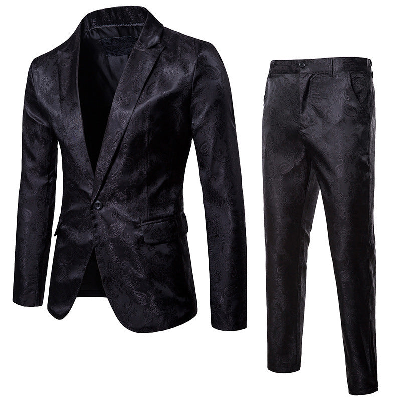 Elegant suit set for men with a fine paisley pattern Lune London