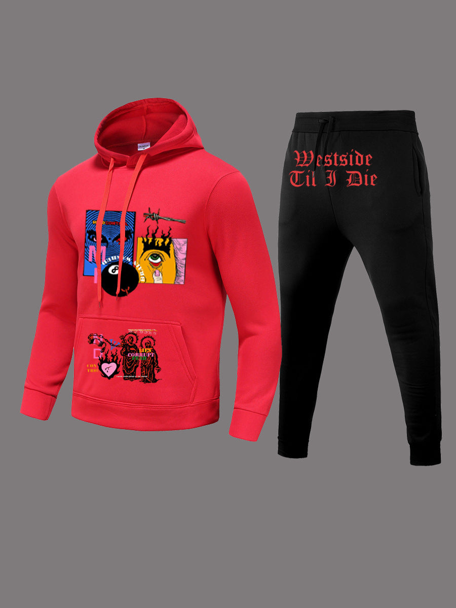 Hooded sweatshirt and jogging set for women with unique graphic inspiration Lune London