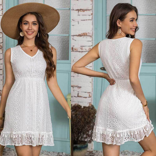 Lace frill summer dress Amarae