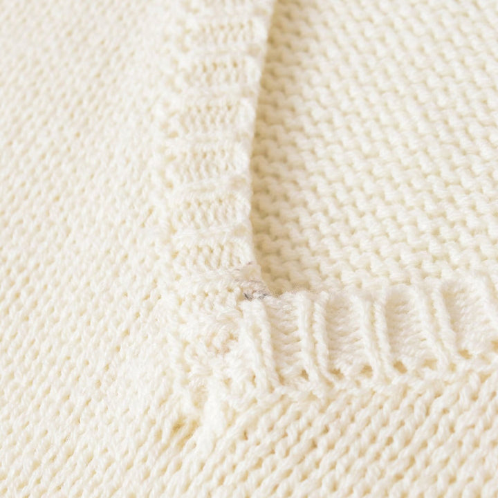 Women's chunky knit sweater with deep V-neck and oversized cut Amarae