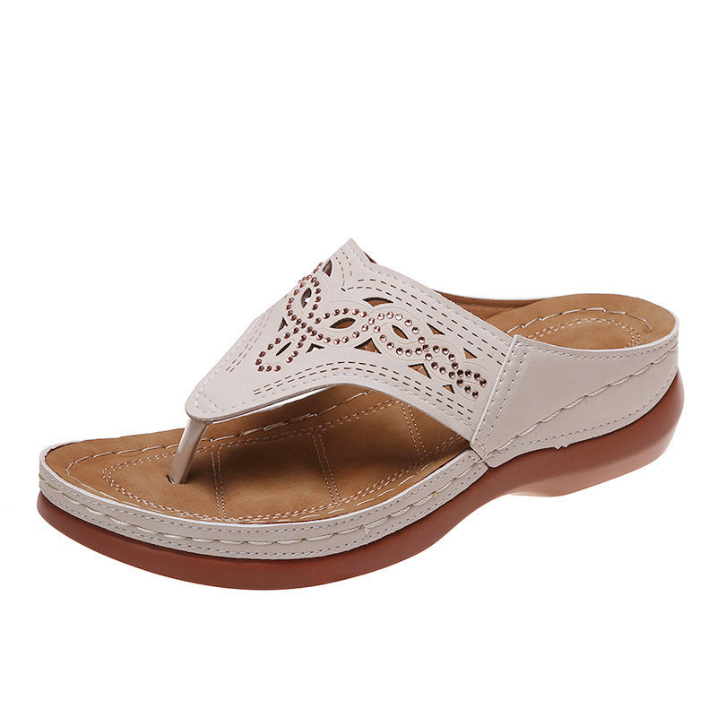Ladies Chic Decorative Thong Sandals
