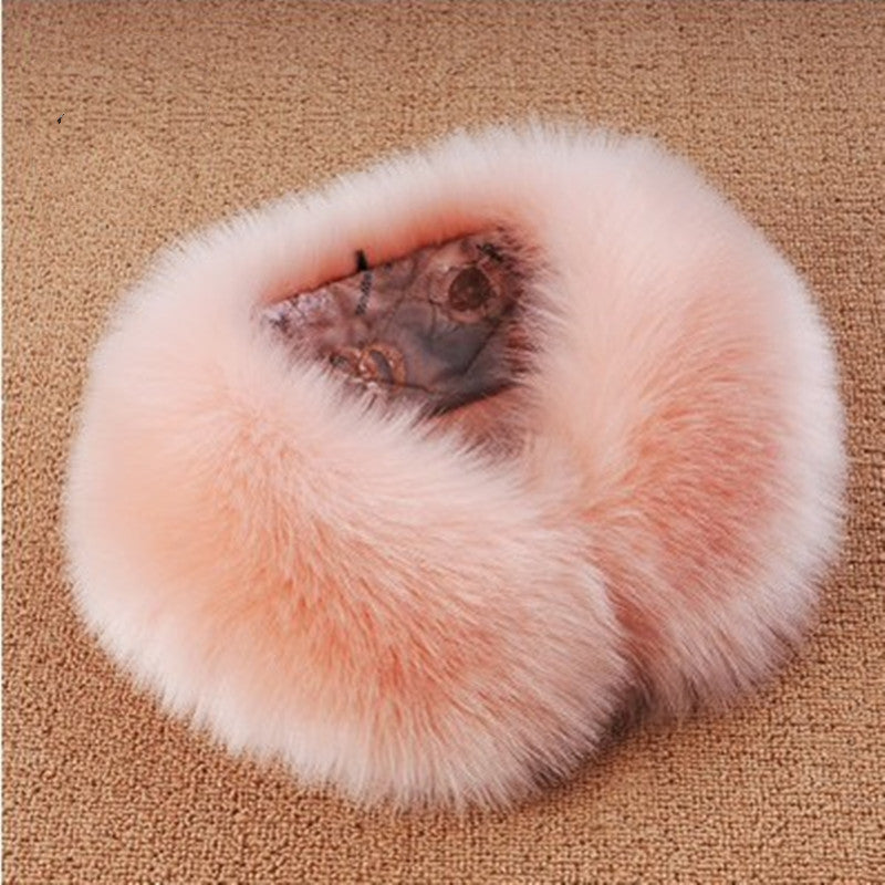 Women's High-Pile Loop Scarf made of Faux Fur with Soft Lining Amarae