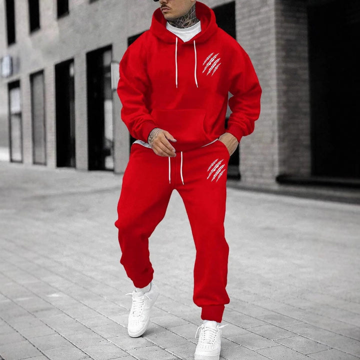 Men's hoodie tracksuit with creative graphics and comfortable fit Chic & Stil