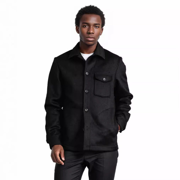 Elegant wool jacket for men with chest pocket and button details Lune London